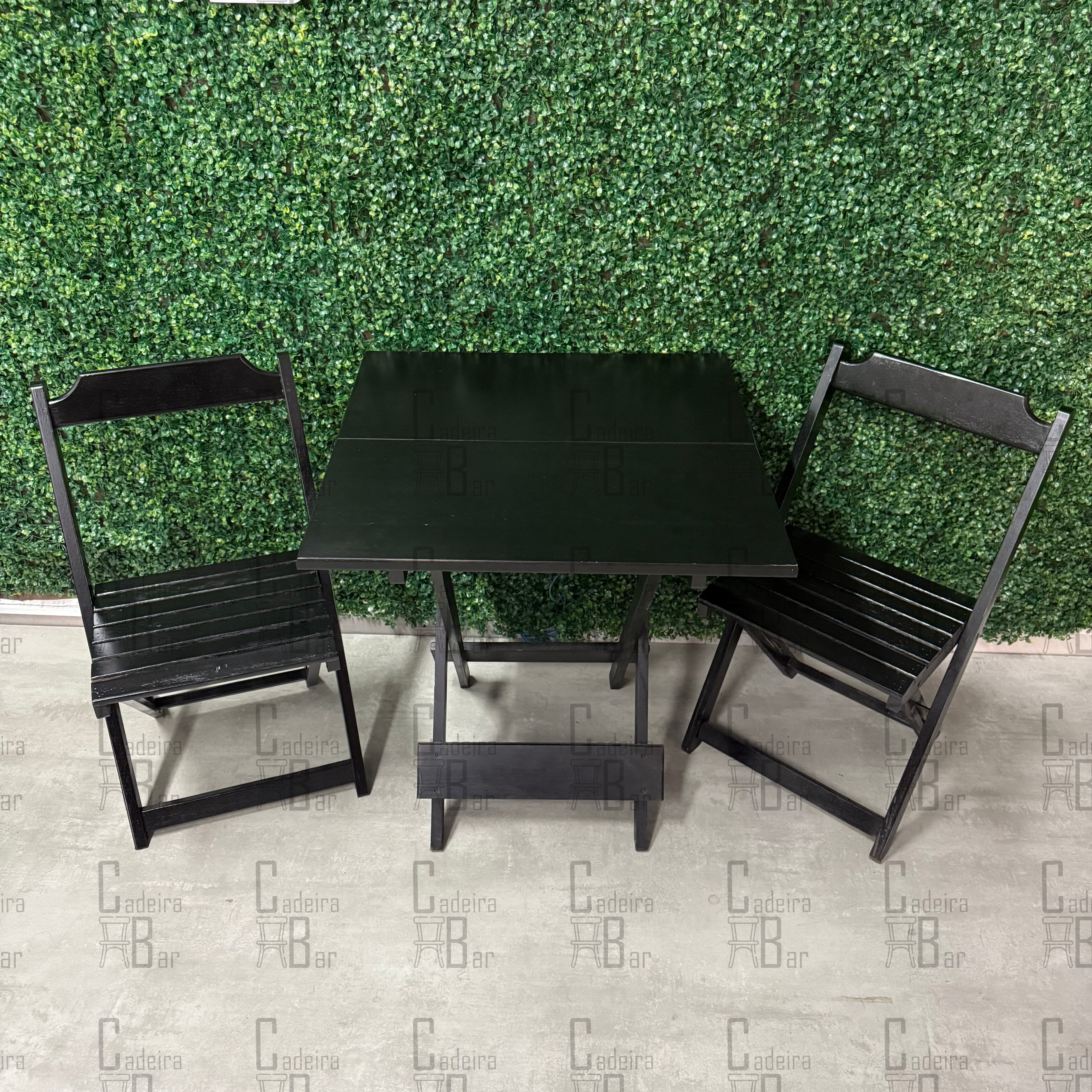 Conjunto Dobrável Prata - 70x70