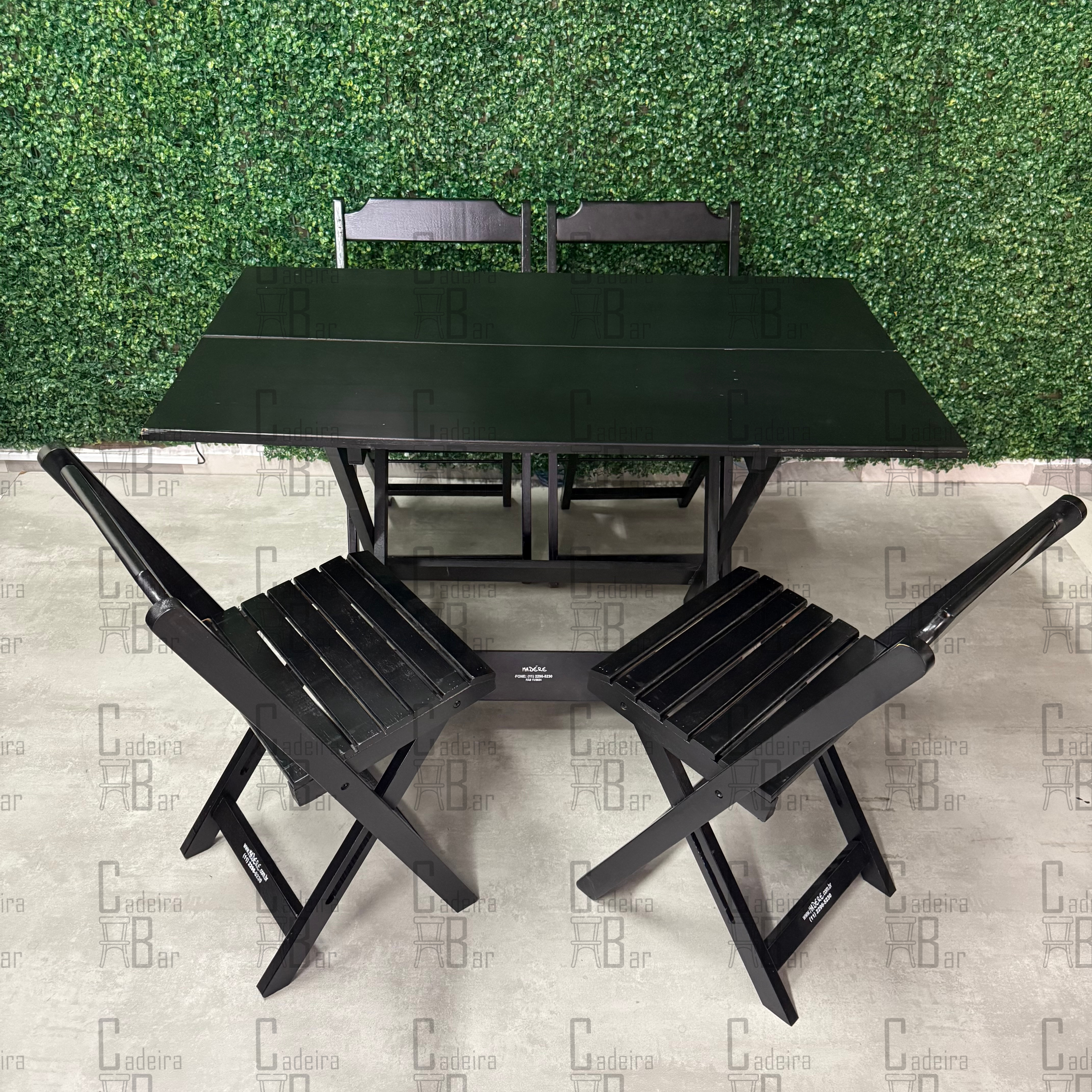 Conjunto Dobrável Prata - 120x70